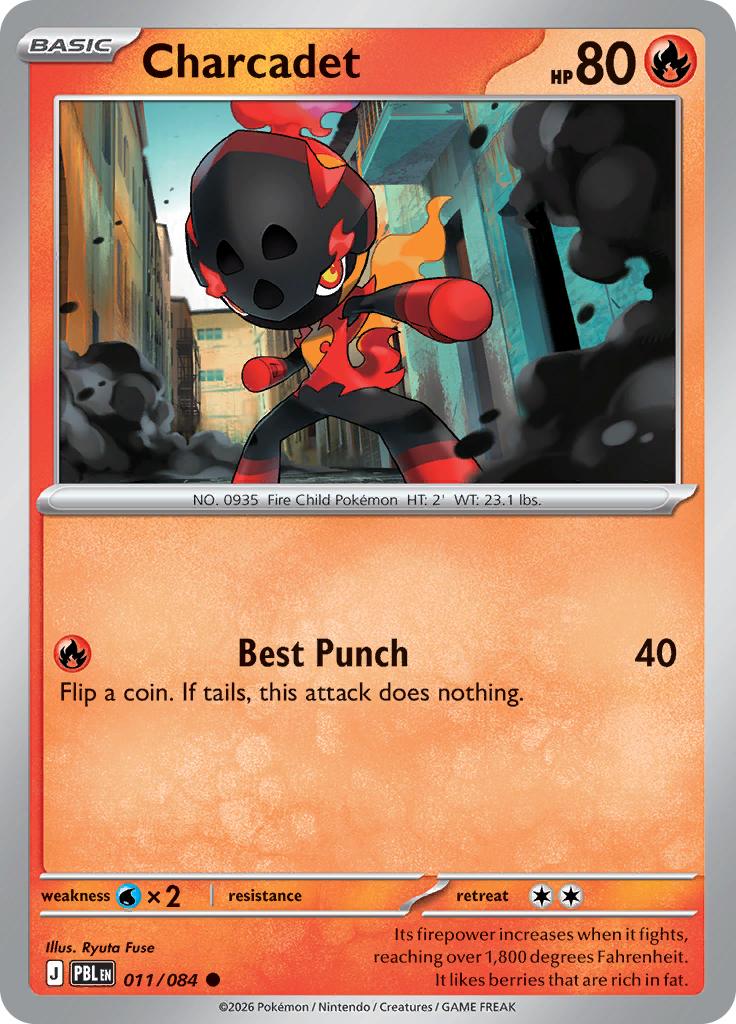 Pokémon-kaart Charcadet 011/084 Common uit de set Pitch Black Main image