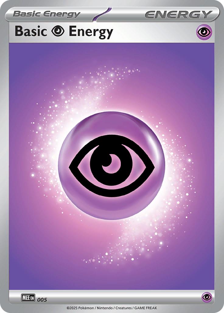 Pokémon-kaart Basic Psychic Energy 005 Common uit de set Mega Evolution Energies Immagine principale del prodotto