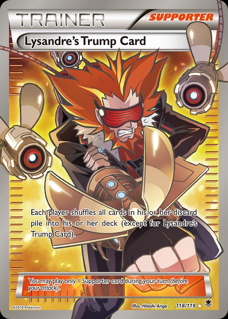 Pokémon-kaart Lysandre's Trump Card 118/119 Ultra Rare uit de set Phantom Forces Main image