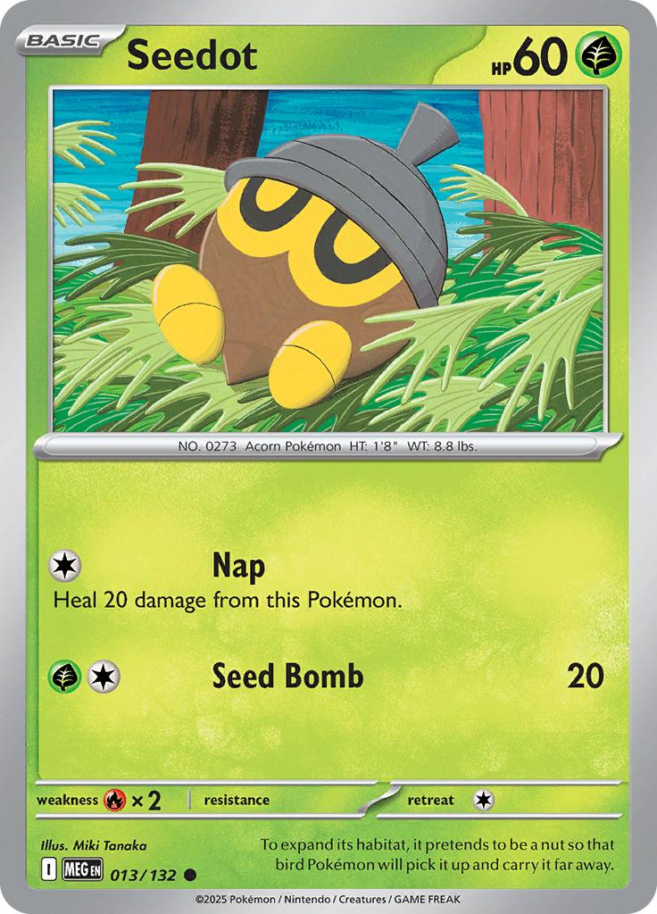 Pokémon-kaart Seedot 013/132 Common uit de set Mega Evolution