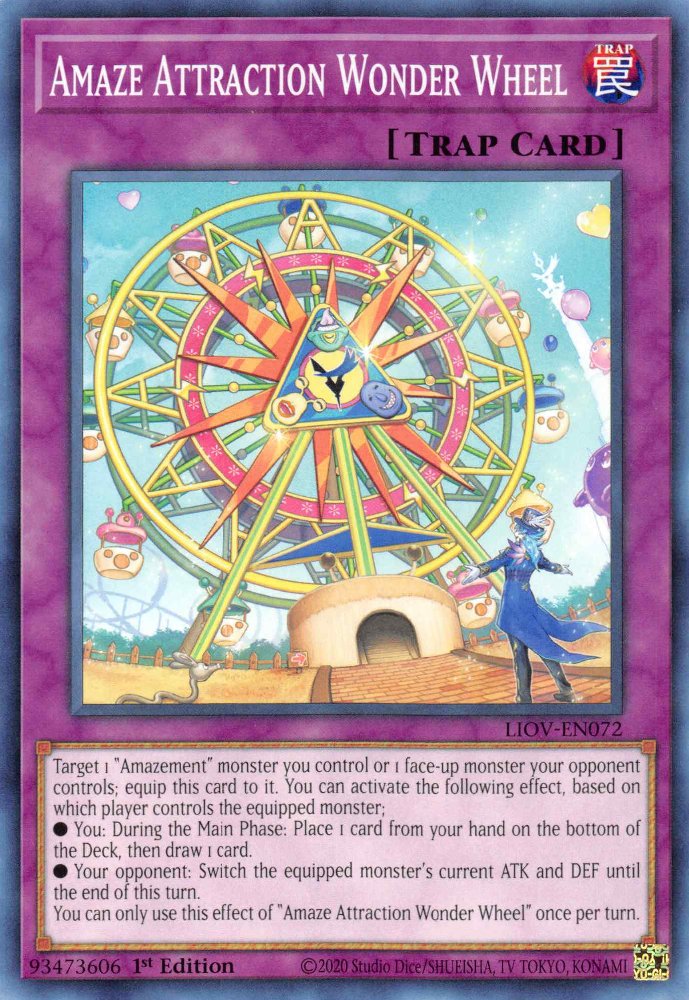 Yu-Gi-Oh!-kaart Amaze Attraction Wonder Wheel LIOV-EN072 Common uit Lightning Overdrive Hoofdafbeelding
