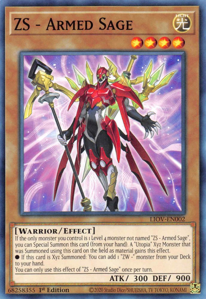 Yu-Gi-Oh!-kaart ZS - Armed Sage LIOV-EN002 Common uit Lightning Overdrive Image principale du produit