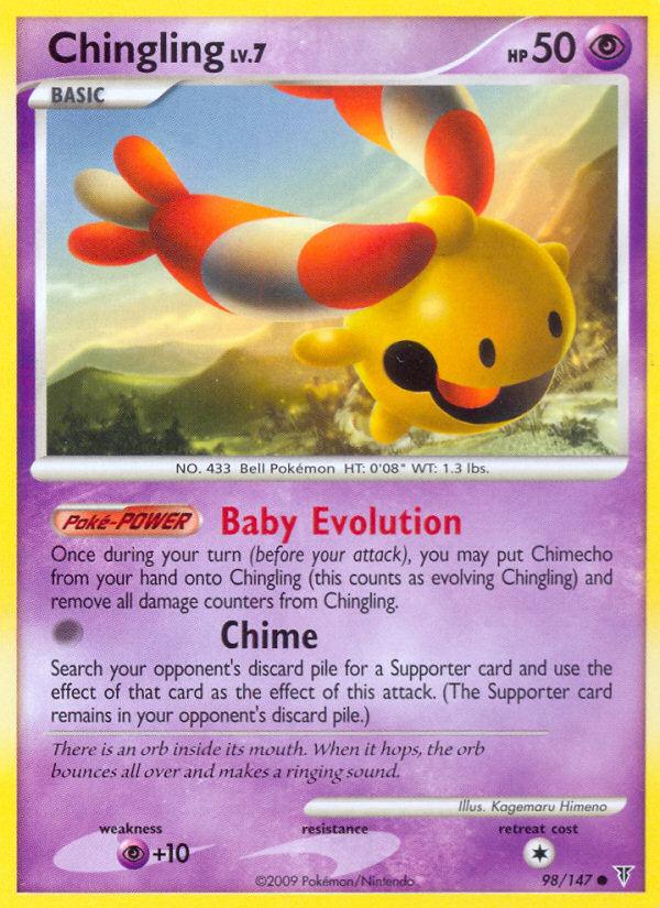 Pokémon-kaart Chingling 98/147 Common uit de set Supreme Victors Image principale du produit