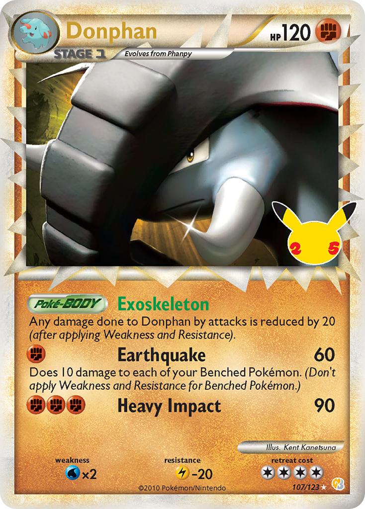 Pokémon-kaart Donphan 107/123 Ultra Rare uit de set Celebrations Classic Collection Imagen principal del producto