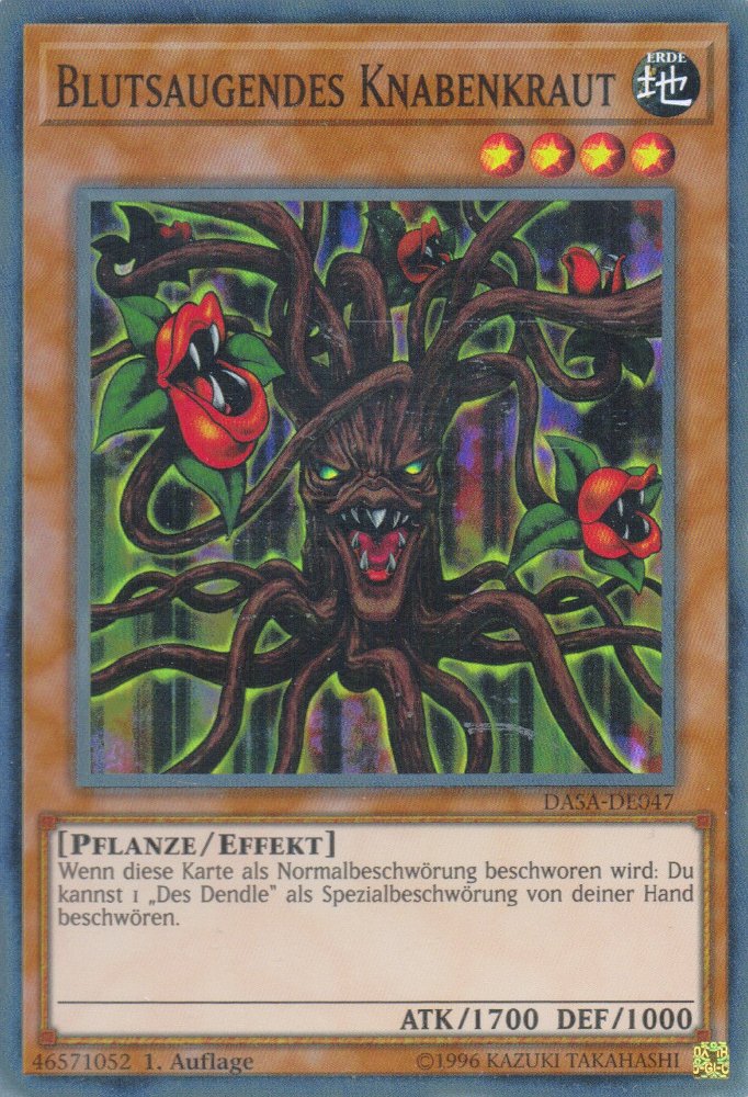 Yu-Gi-Oh!-kaart Vampiric Orchis DASA-DE047 Super Rare uit Dark Saviors Hoofdafbeelding