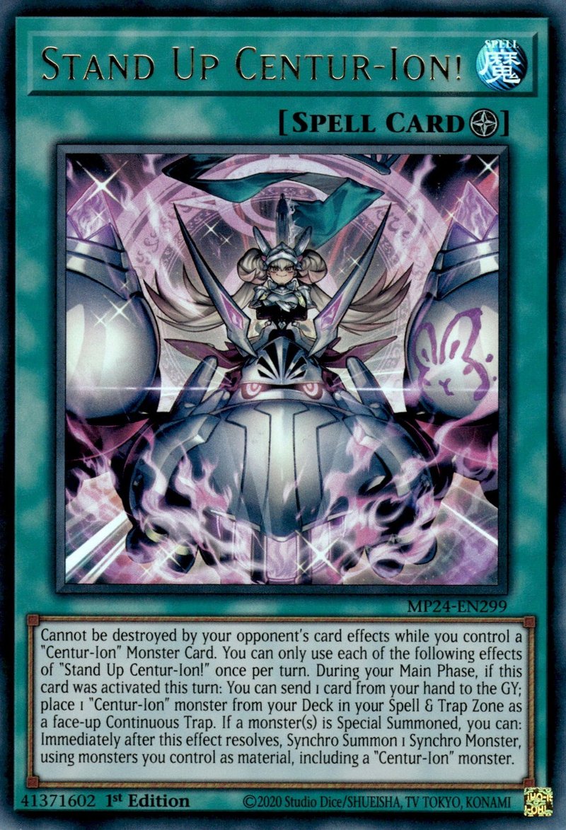 Yu-Gi-Oh!-kaart Stand Up Centur-Ion! MP24-EN299 Ultra Rare uit 25th Anniversary Tin: Dueling Mirrors
