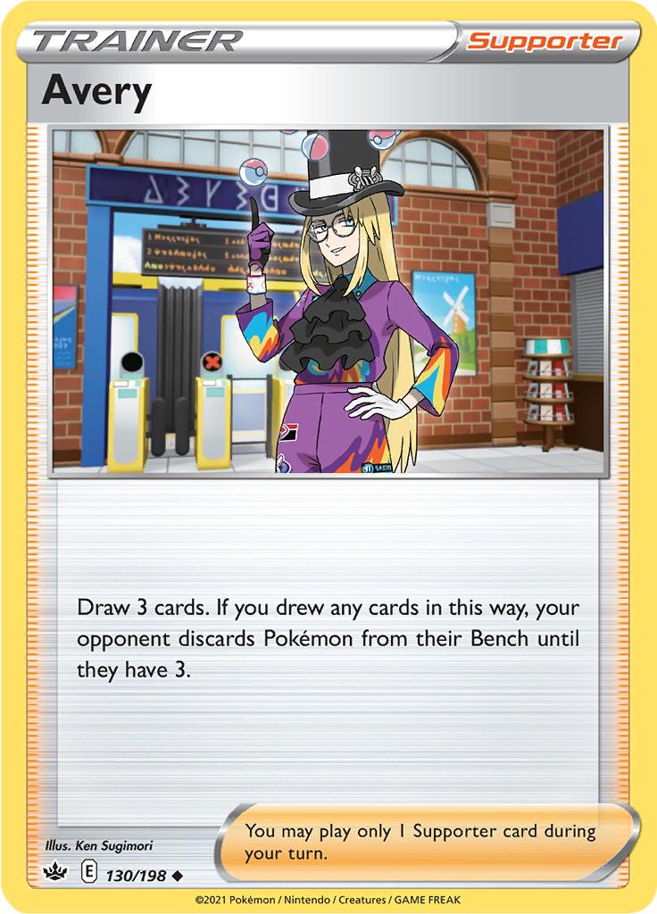 Pokémon-kaart Avery 130/198 Uncommon uit de set Chilling Reign