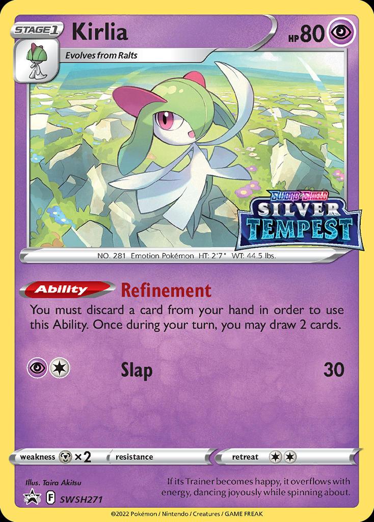Pokémon-kaart Kirlia SWSH271 Promo uit de set SWSH Black Star Promos Image principale du produit