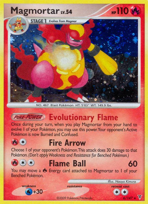 Pokémon-kaart Magmortar 6/147 Holo Rare uit de set Supreme Victors Image principale du produit