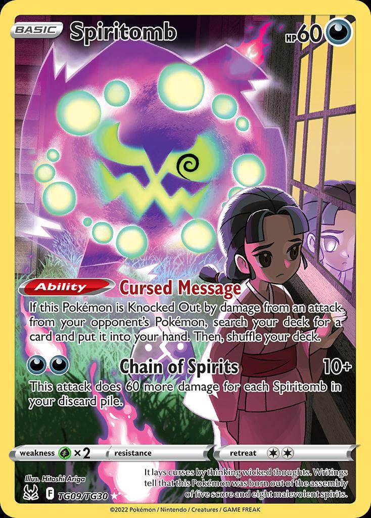 Pokémon-kaart Spiritomb TG09/TG30 Holo Rare uit de set Lost Origin Immagine principale del prodotto