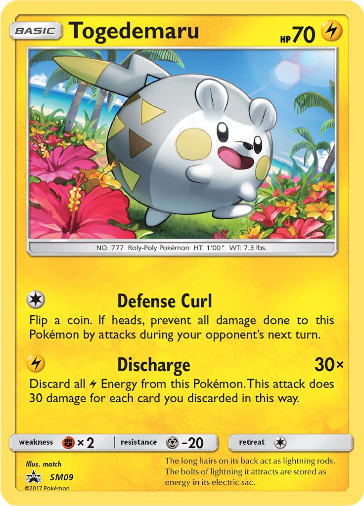 Pokémon-kaart Togedemaru SM09 Promo uit de set SM Black Star Promos Hoofdafbeelding