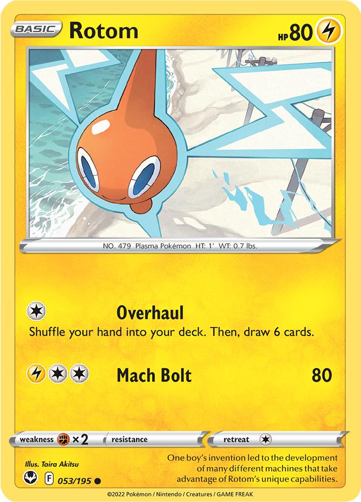 Pokémon-kaart Rotom 053/195 Common uit de set Silver Tempest