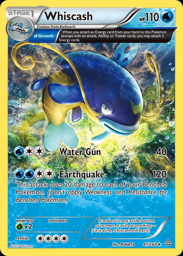 Pokémon-kaart Whiscash 41/160 Rare uit de set Primal Clash Imagen principal del producto