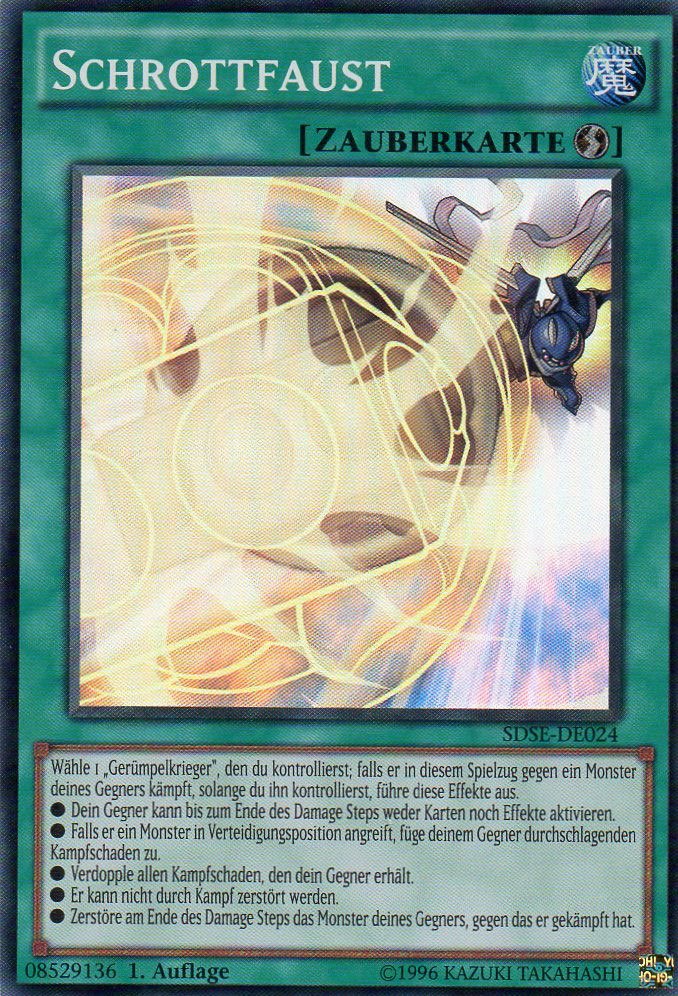 Yu-Gi-Oh!-kaart Scrap Fist SDSE-DE024 Super Rare uit Structure Deck: Synchron Extreme