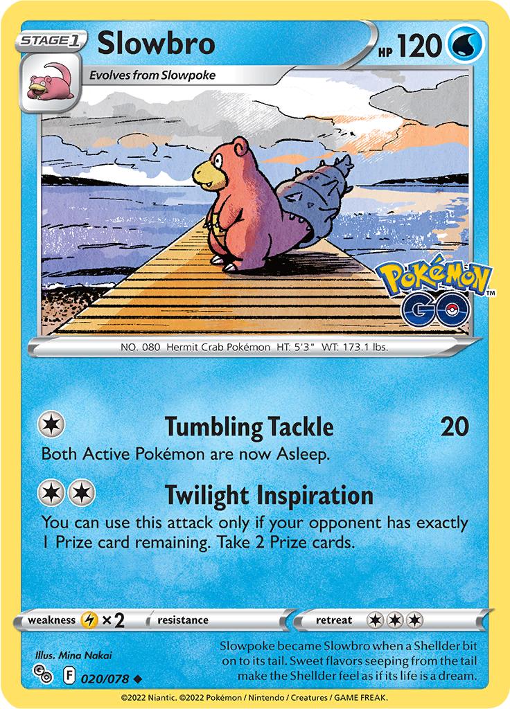 Pokémon-kaart Slowbro 020/078 Uncommon uit de set Pokémon GO Main image