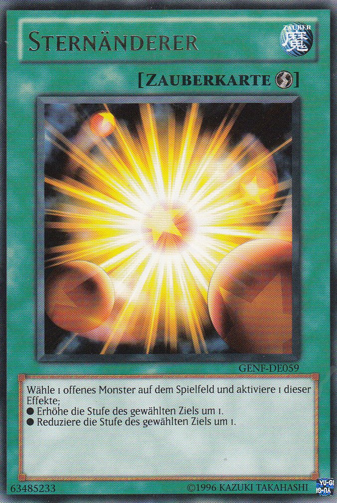 Yu-Gi-Oh!-kaart Star Changer GENF-DE059 Rare uit Generation Force Immagine principale del prodotto