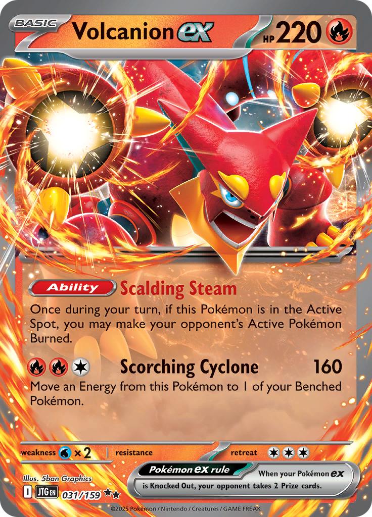 Pokémon-kaart Volcanion ex 031/159 Double Rare uit de set Journey Together Hauptbild