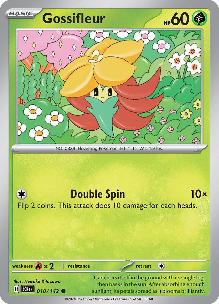 Pokémon-kaart Gossifleur 010/142 Common uit de set Stellar Crown