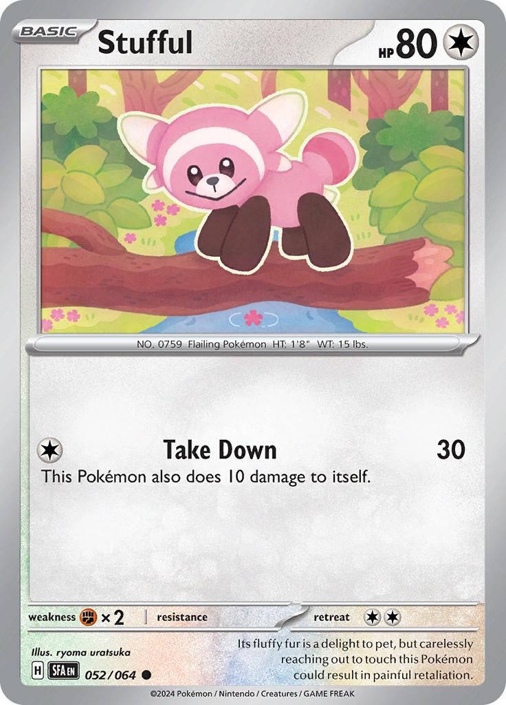 Pokémon-kaart Stufful 052/064 Common uit de set Shrouded Fable
