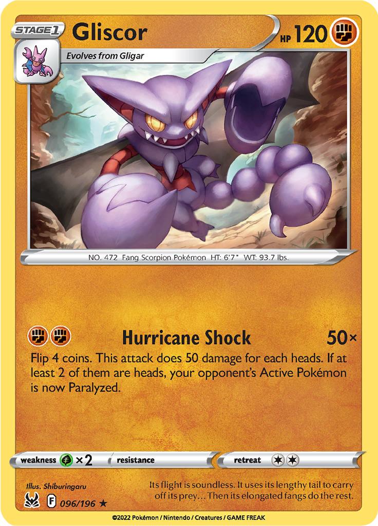 Pokémon-kaart Gliscor 096/196 Rare uit de set Lost Origin