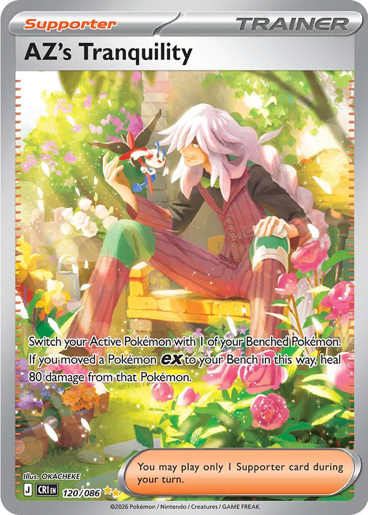 Pokémon-kaart AZ's Tranquility 120/86 Special Illustration Rare uit de set Chaos Rising Main image