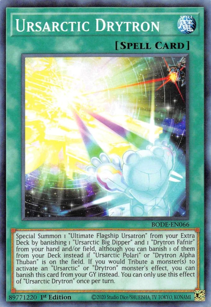 Yu-Gi-Oh!-kaart Ursarctic Drytron BODE-EN066 Common uit Burst of Destiny