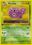 Pokémon-kaart Weezing 45/62 Uncommon uit de set Fossil
