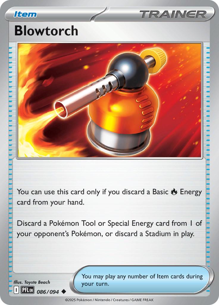 Pokémon-kaart Blowtorch 086/094 Uncommon uit de set Phantasmal Flames