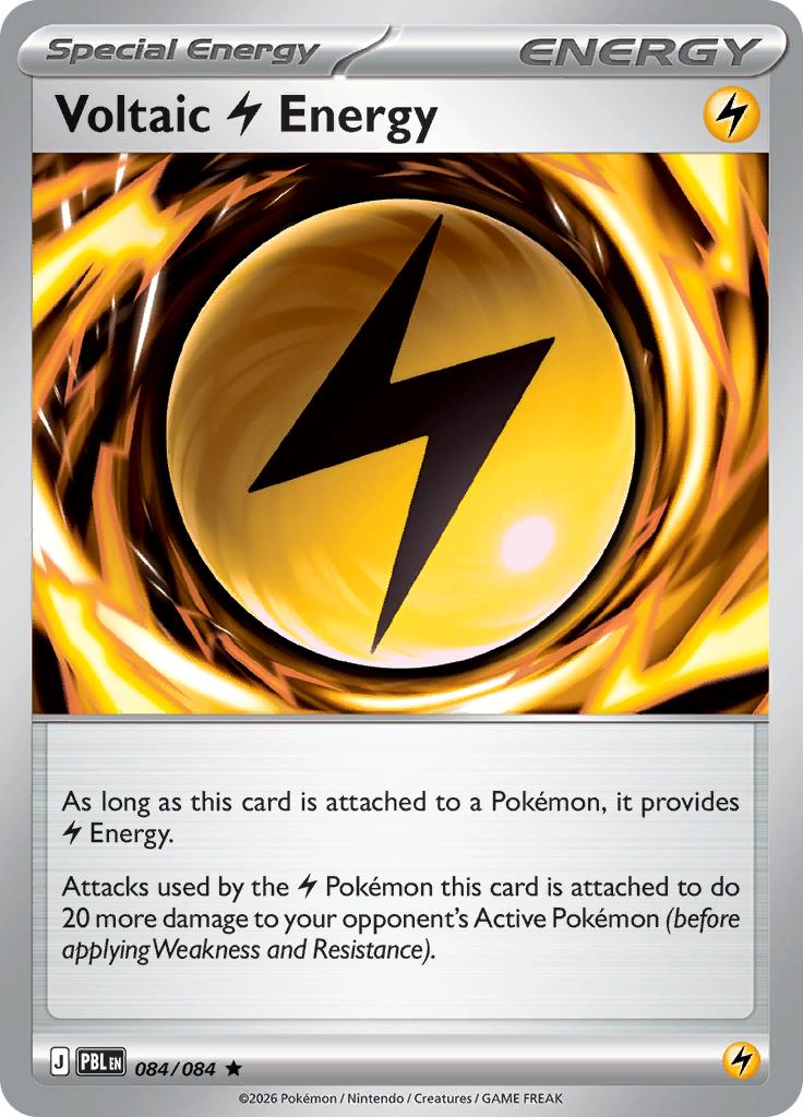 Pokémon-kaart Voltaic Lightning Energy 084/084 Rare uit de set Pitch Black Hoofdafbeelding