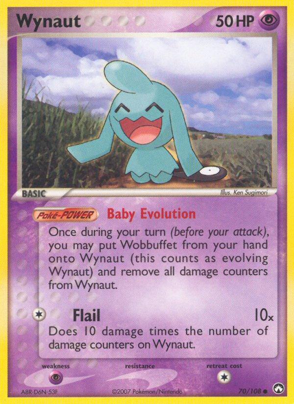 Pokémon-kaart Wynaut 70/108 Common uit de set EX Power Keepers Imagen principal del producto