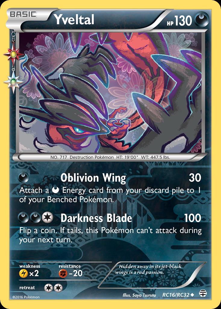 Pokémon-kaart Yveltal RC16/RC32 Uncommon uit de set Generations Hauptbild