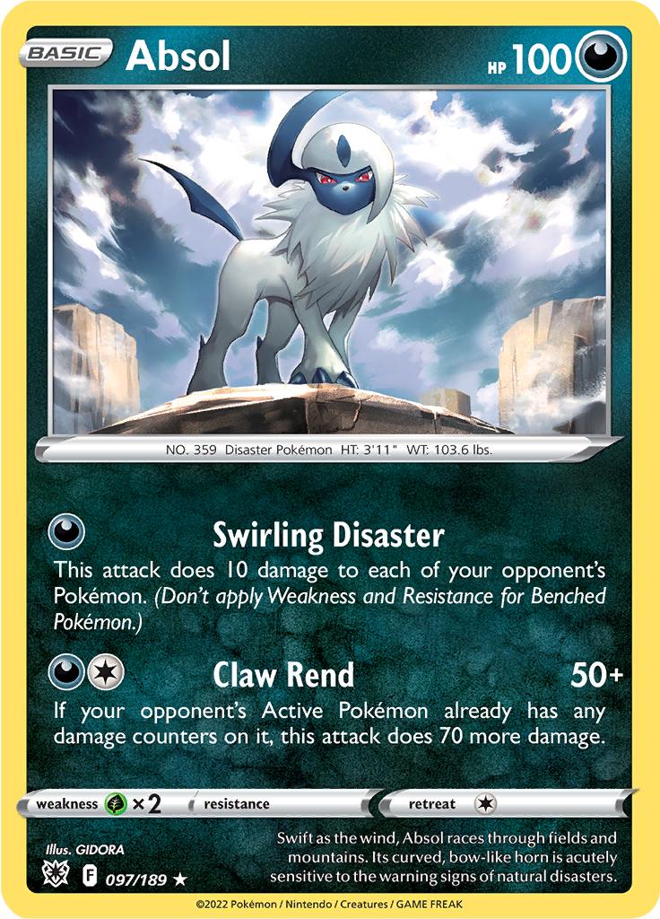 Pokémon-kaart Absol 097/189 Holo Rare uit de set Astral Radiance Hoofdafbeelding