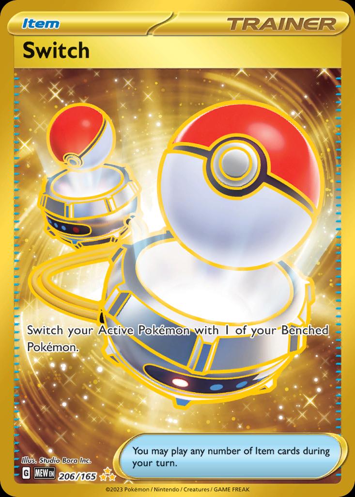 Pokémon-kaart Switch 206/165 Secret Rare uit de set 151 Hoofdafbeelding