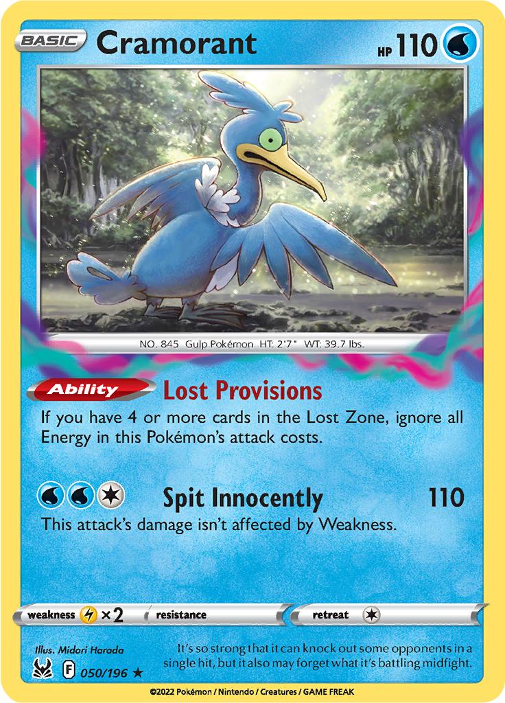 Pokémon-kaart Cramorant 050/196 Rare uit de set Lost Origin Hauptbild