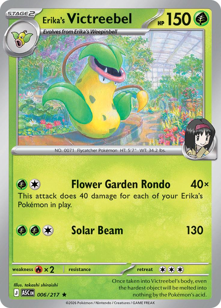 Pokémon-kaart Erika's Victreebel 006/217 Rare uit de set Ascended Heroes Hauptbild
