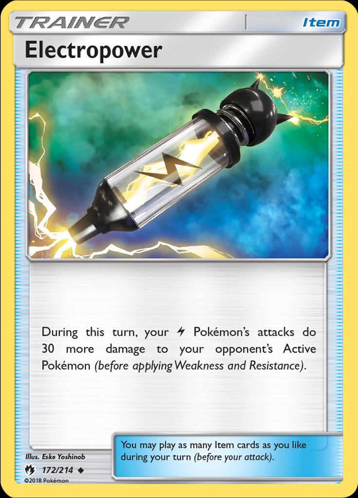 Pokémon-kaart Electropower 172/214 Uncommon uit de set Lost Thunder Hauptbild