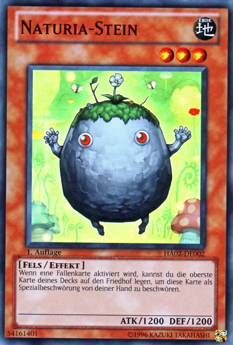 Yu-Gi-Oh!-kaart Naturia Rock HA02-DE002 Super Rare uit Hidden Arsenal 2 Immagine principale del prodotto