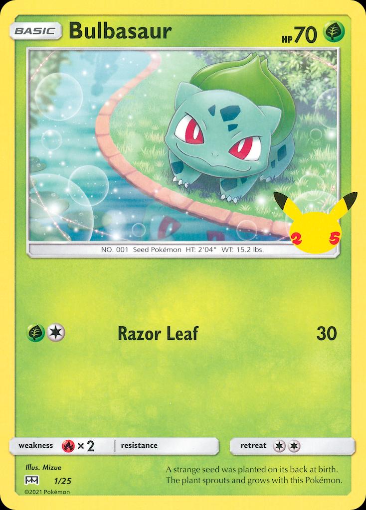 Pokémon-kaart Bulbasaur 1/25 Promo uit de set McDonald's Collection 25th Anniversary Main image