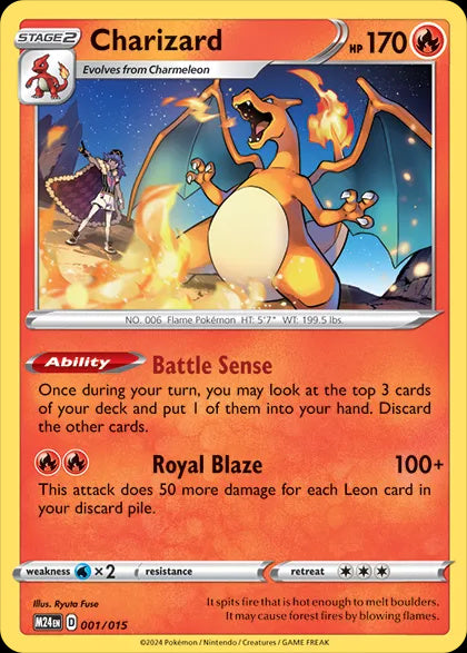 Pokémon-kaart Charizard 001/015 Promo uit de set McDonald's Dragon Discovery Image principale du produit