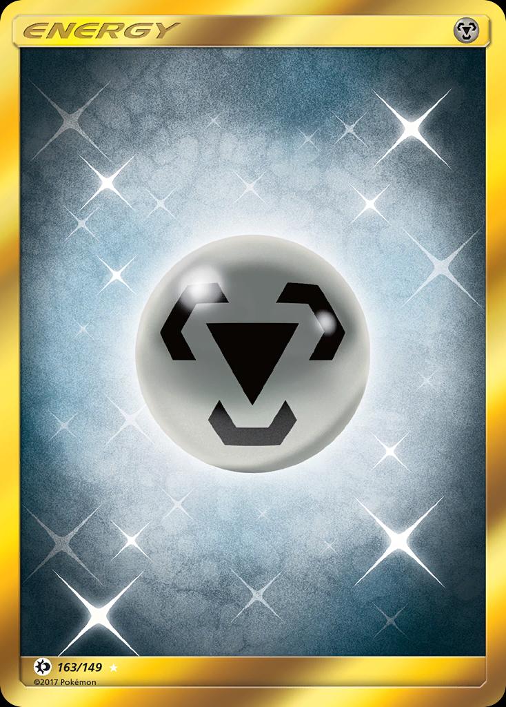 Pokémon-kaart Metal Energy 163/149 Secret Rare uit de set Sun & Moon