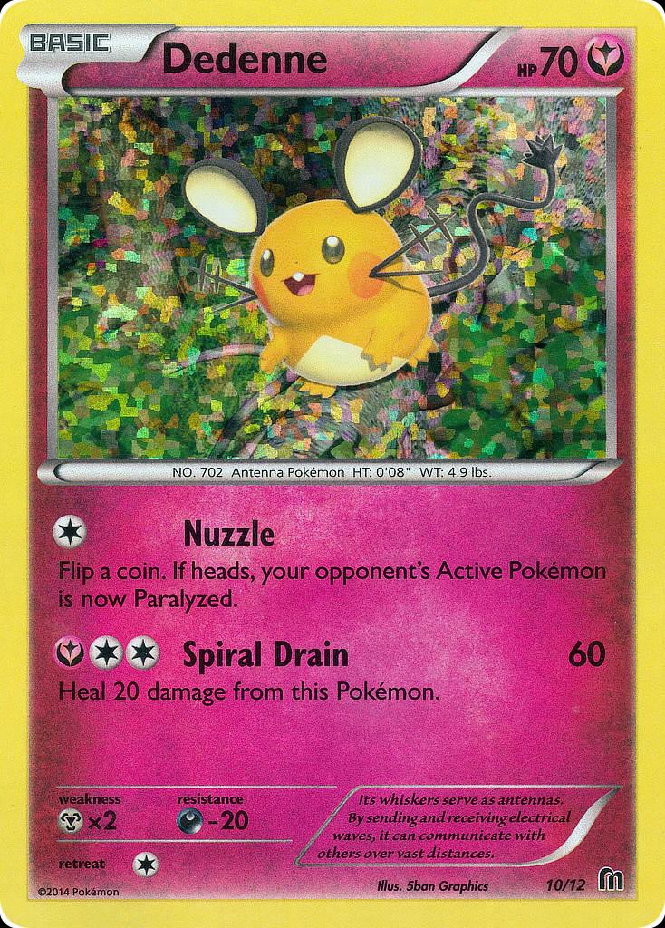 Pokémon-kaart Dedenne 10/12 Promo uit de set McDonald's Collection 2016 Image principale du produit