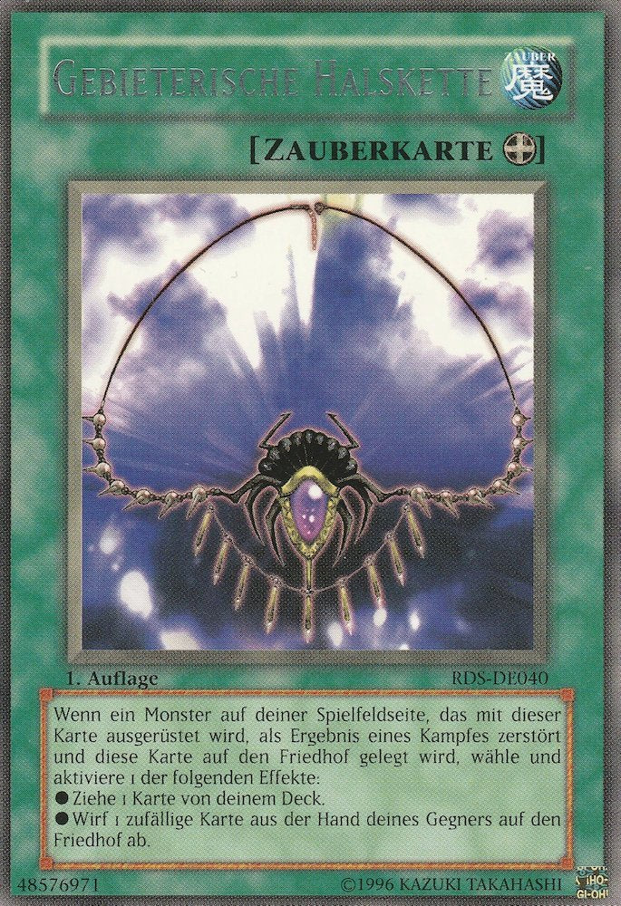 Yu-Gi-Oh!-kaart Necklace of Command RDS-DE040 Rare uit Rise of Destiny