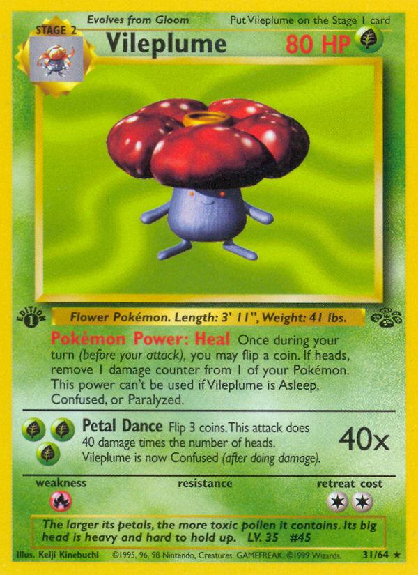 Pokémon-kaart Vileplume 31/64 Rare uit de set Jungle Imagen principal del producto