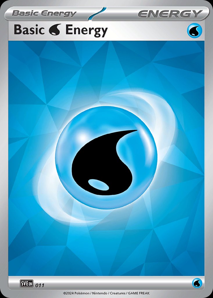 Pokémon-kaart Basic Water Energy 11/16 Fixed uit de set Scarlet & Violet Energies