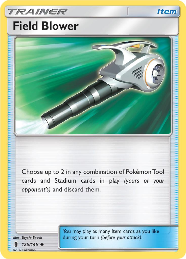 Pokémon-kaart Field Blower 125/145 Uncommon uit de set Guardians Rising
