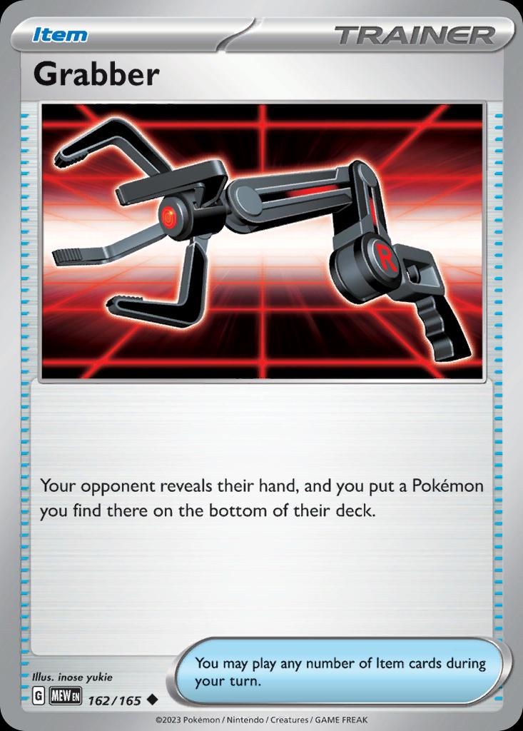 Pokémon-kaart Grabber 162/165 Uncommon uit de set 151 Hoofdafbeelding