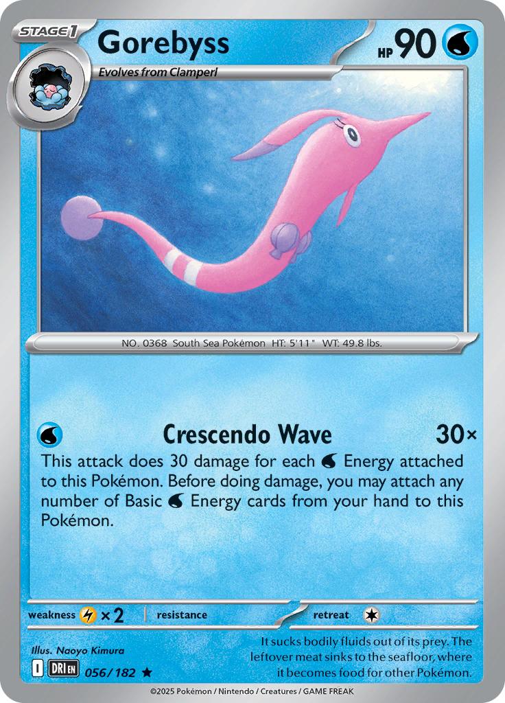Pokémon-kaart Gorebyss 056/182 Rare uit de set Destined Rivals Hoofdafbeelding