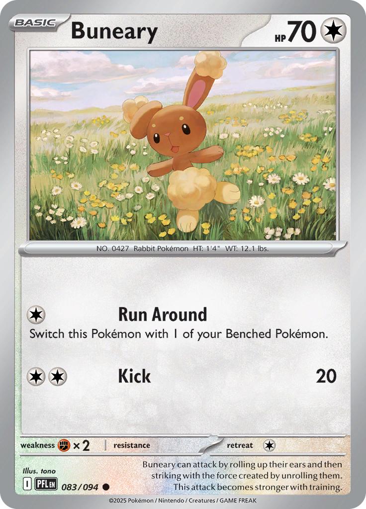 Pokémon-kaart Buneary 083/094 Common uit de set Phantasmal Flames