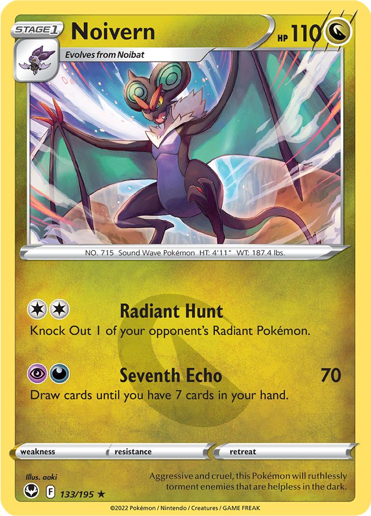 Pokémon-kaart Noivern 133/195 Rare uit de set Silver Tempest Immagine principale del prodotto