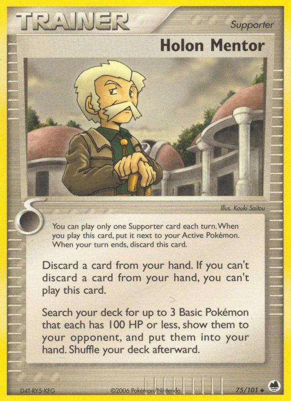 Pokémon-kaart Holon Mentor 75/101 Uncommon uit de set EX Dragon Frontiers Hauptbild